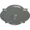 Ekena Millwork Waltz Ceiling Medallion (Fits Canopies up to 5 1/4"), Hand-Painted Silver, 24"W x 20 1/2"H x 1 1/8"P CM24WASLS - alternate 2